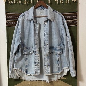AllSaints Light Wash Denim Jean Jacket